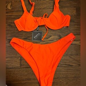Orange bikini set